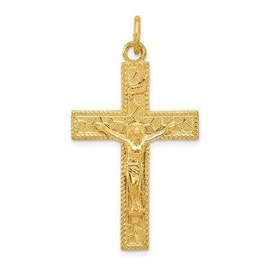 Million Charms 925 Sterling Silver & 24k Gold -plated INRI Crucifix Pendant